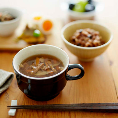 牛ごぼうと舞茸スープ