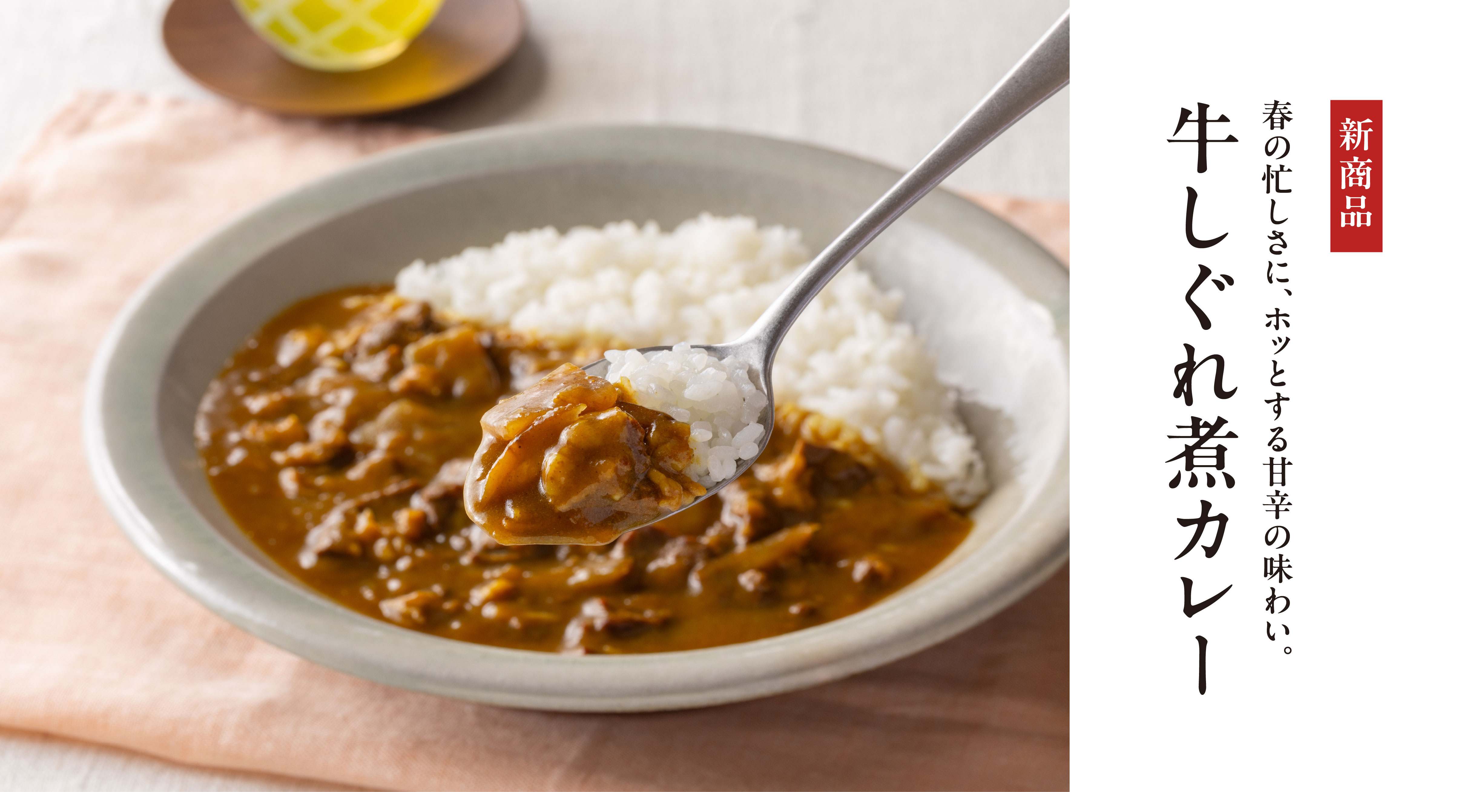 【新商品】ホッとする甘辛の味わい「牛しぐれ煮カレー」